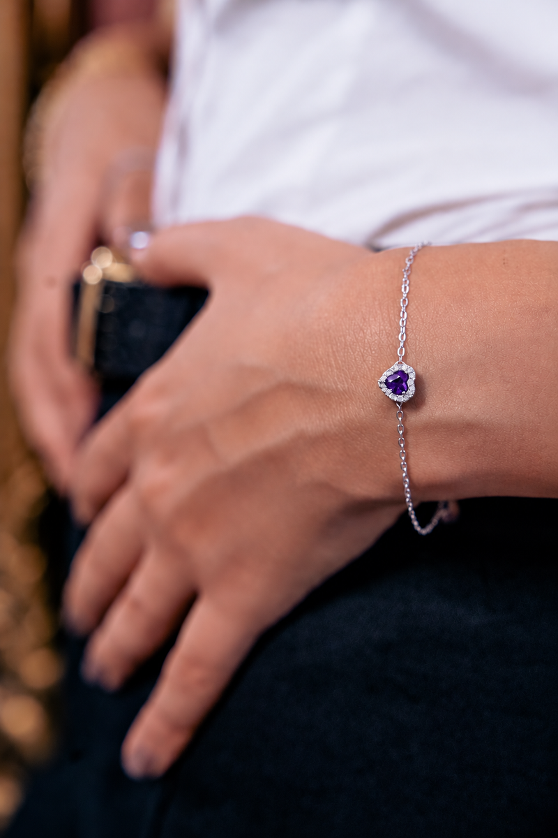Purple Heart Bracelet