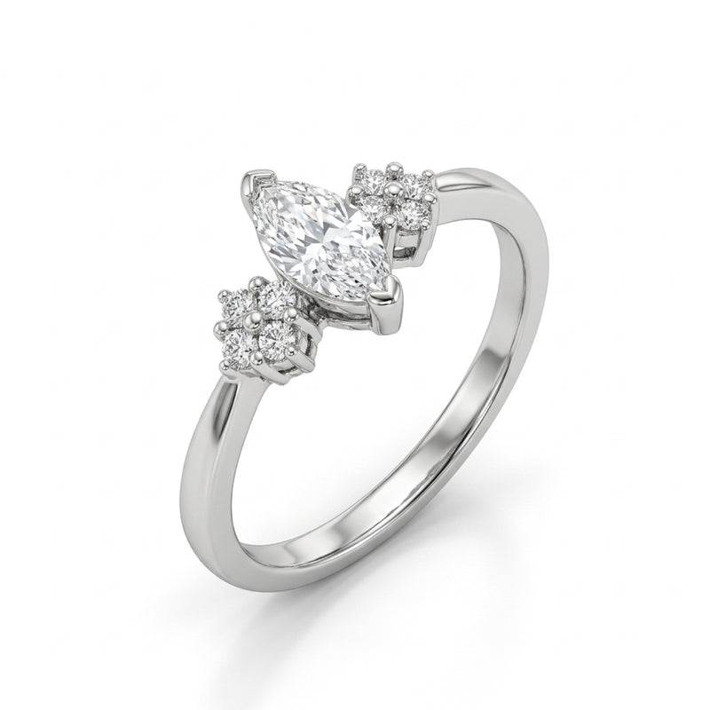 Marquise Three-Stone Ring