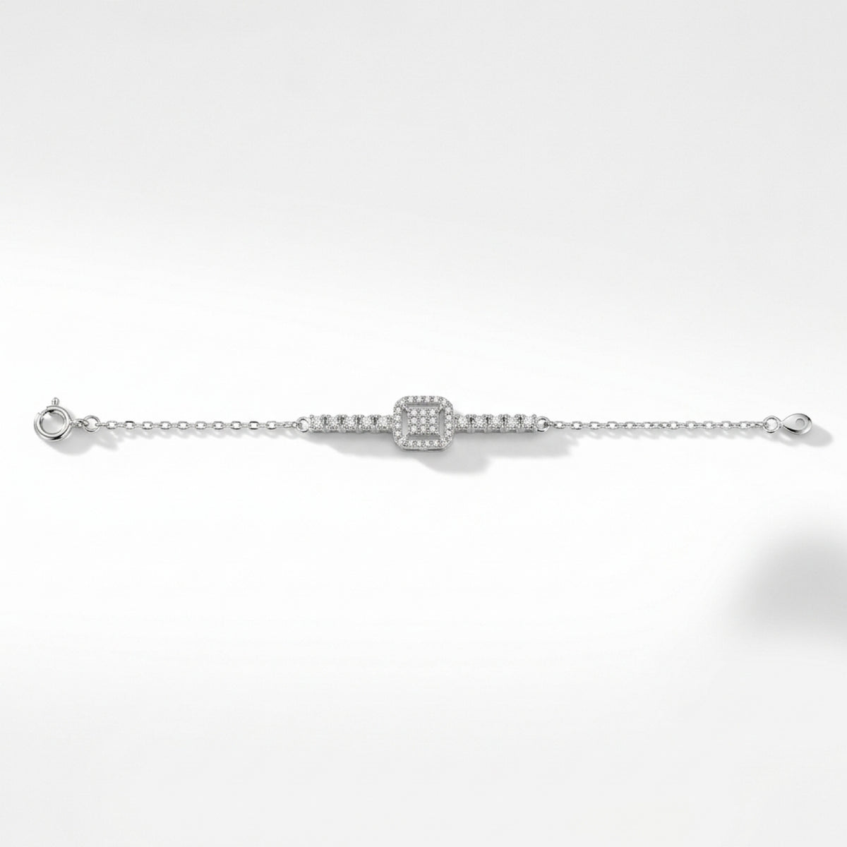 Square Halo Bracelet