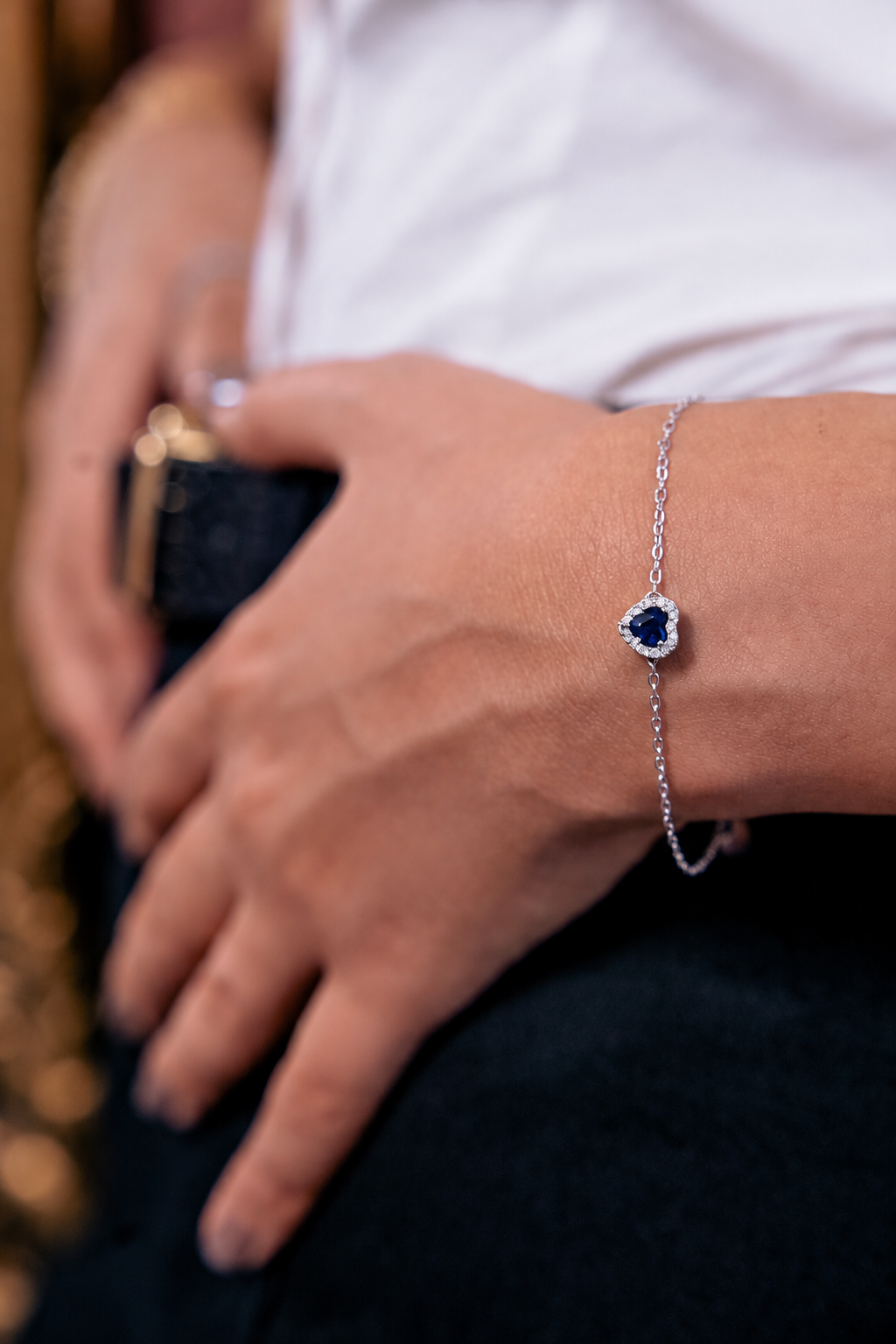 Blue Heart Bracelet