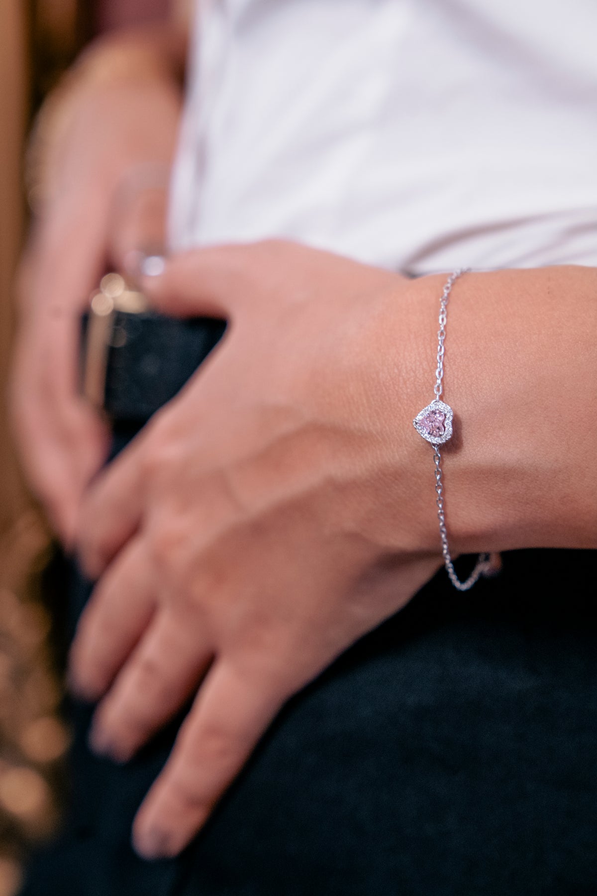 Pink Heart Bracelet