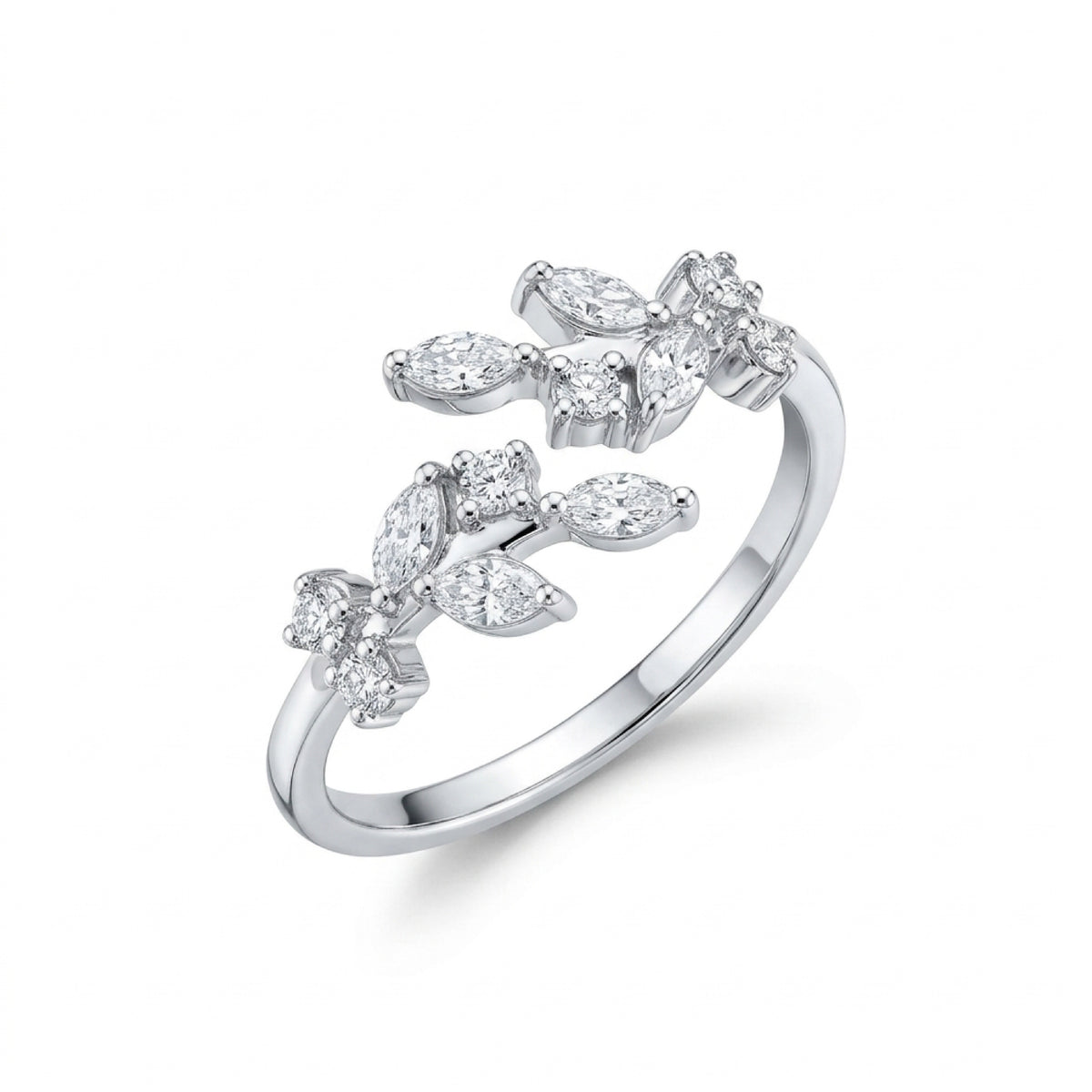 Open Leaf Ring