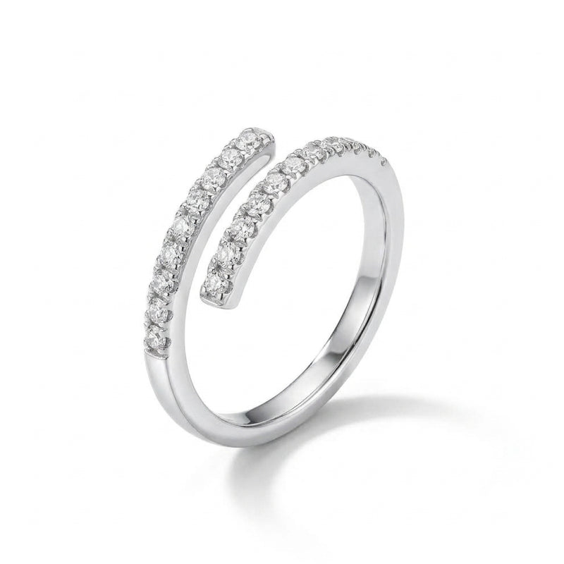 Sparkling Open Wrap Ring